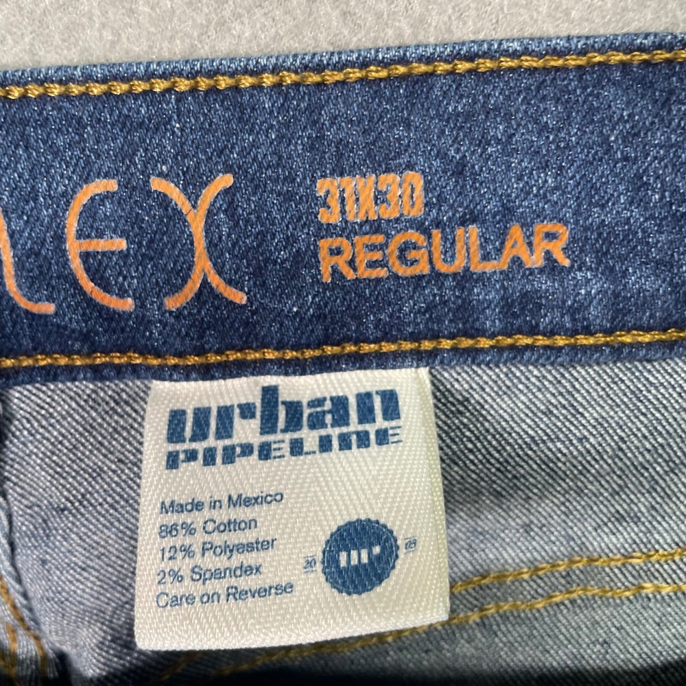 Urban Pipeline MaxFlex Men's 31x30 Blue Stretch Denim Jeans Regular Fit - Picture 3 of 8